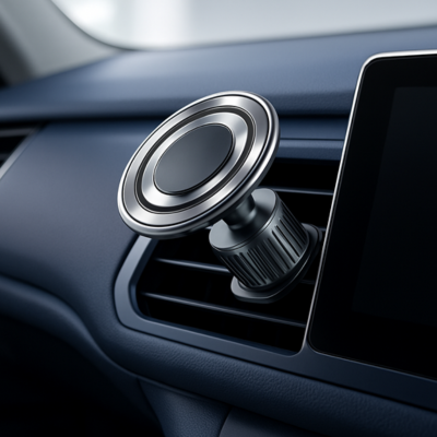 support voiture pour telephone élégance argenté