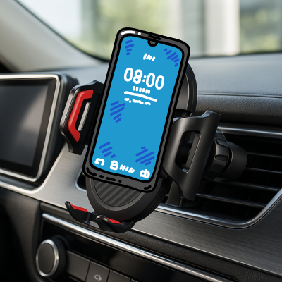 support magnetique telephone voiture s'intègre parfaitement
