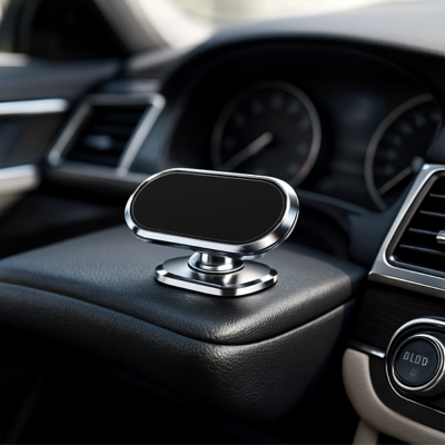 support telephone voiture aimanté effet visuel