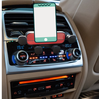 support telephone voiture grille aération parfaitement stable