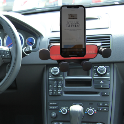 support telephone voiture grille aération positionne hauteur regard