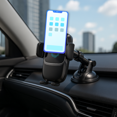 support telephone voiture avec pare brise bras extensible