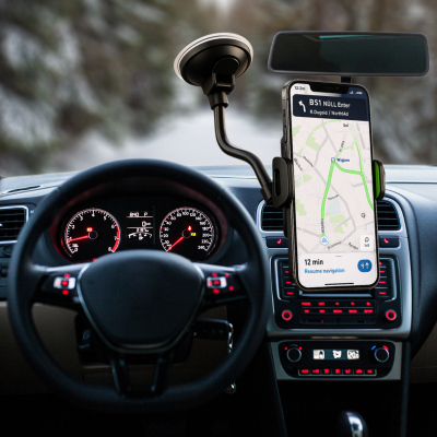 support telephone voiture ventouse pare brise maintien fermement juste