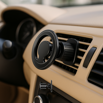 support voiture pour telephone l'élégance design noir